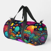 Planet-Hintergrund Duffle Bag (Rechte Ecke)