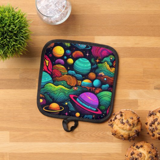 Planet-Hintergrund Topflappen (Oben Unten)