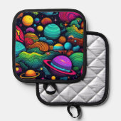 Planet-Hintergrund Topflappen (Vorderseite/Rückseite)