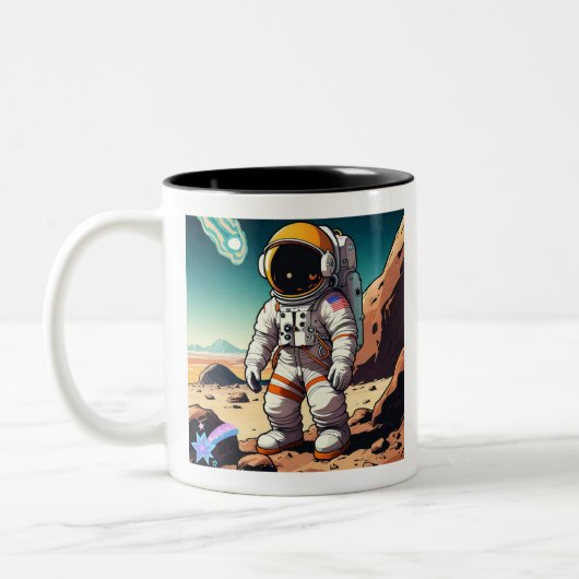"Planet Hopper" Zweifarbige Tasse (Links)