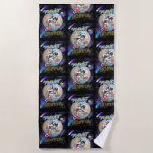 Planet-Hubschrauber Strandtuch (Vorderseite)