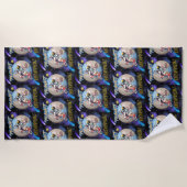 Planet-Hubschrauber Strandtuch (Vorderseite)