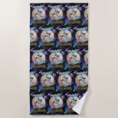 Planet-Hubschrauber Strandtuch (Vorderseite)