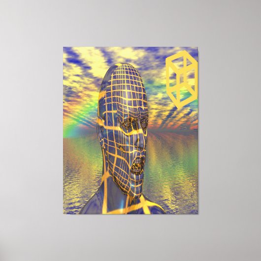 Planet-Illusion Leinwanddruck (Vorderseite)