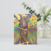 Planet-Illusion Postkarte (Stehend Vorderseite)