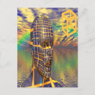 Planet-Illusion Postkarte