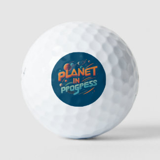 Planet im Gange Golfball