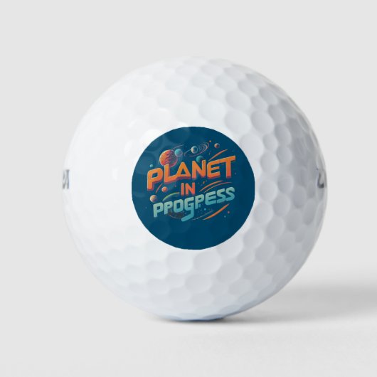 Planet im Gange Golfball (Vorderseite)