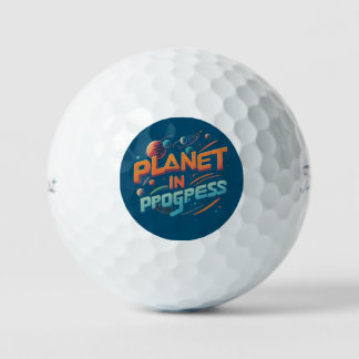 Planet im Gange Golfball
