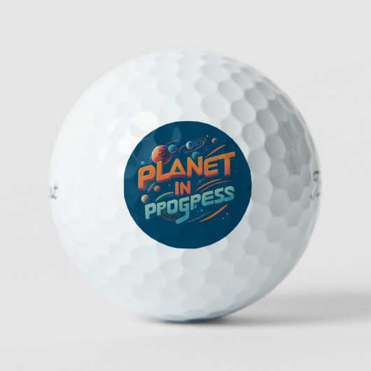 Planet im Gange Golfball (Vorderseite)