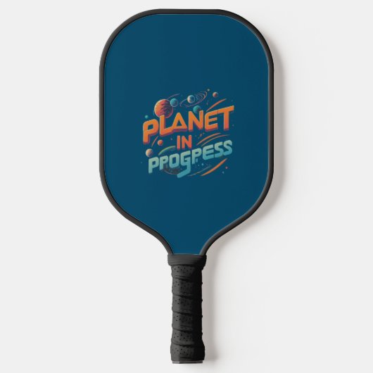 Planet im Gange Pickleball Schläger (Vorderseite)