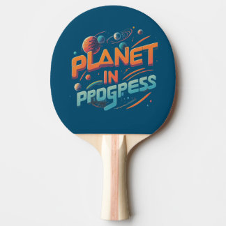 Planet im Gange Tischtennis Schläger