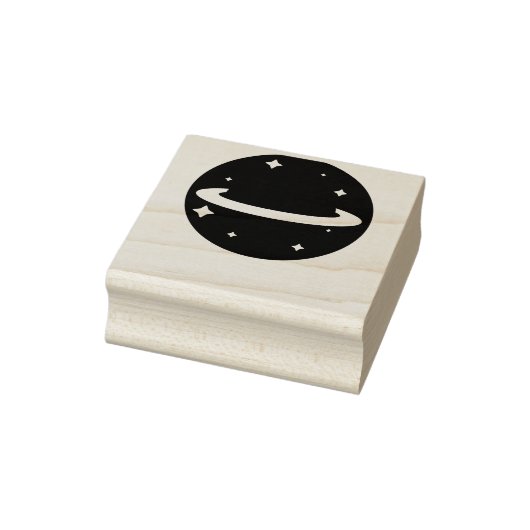 Planet im Weltraum Gummistempel (Stempel)