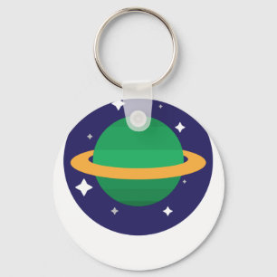 Planet im Weltraum Schlüsselanhänger