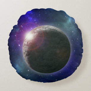 Planet, in der Galaxie, Rundes Kissen
