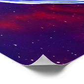 Planet in einem Glasgefäß | AI Art Poster (Ecke)