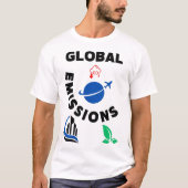Planet in Gefahr: Globale Emissionen". T-Shirt (Vorderseite)