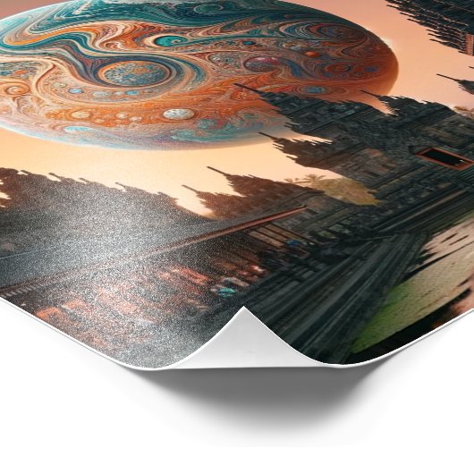 Planet Indonesien Fotodruck (Ecke)