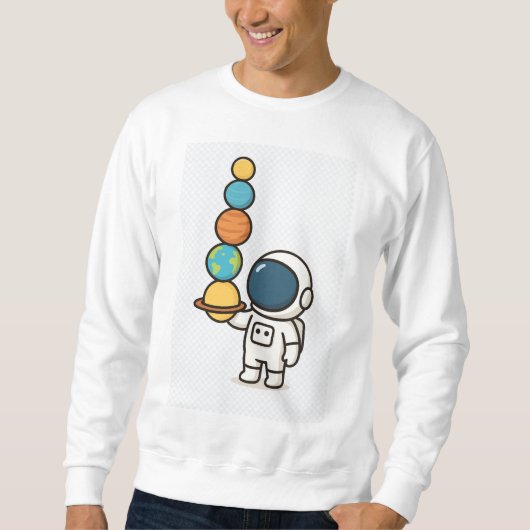Planet Juggler - Kawaii Astronaut Hoodie (Vorderseite)