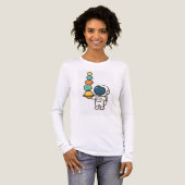 Planet Juggler - Kawaii Astronaut Hoodie Tri-Blend Shirt (Vorderseite voll)