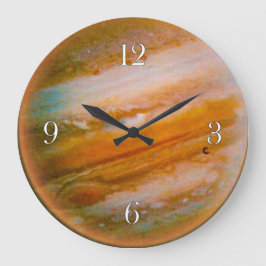Planet Jupiter Astronomie liebt Wall Clock Große Wanduhr