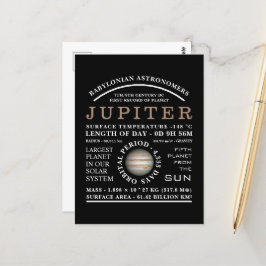 Planet Jupiter Detaillierte Astronomie Postkarte