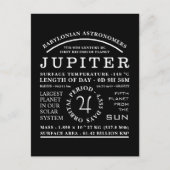 Planet Jupiter Detaillierte Symbolastronomie Postkarte (Vorderseite)