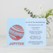 Planet Jupiter farbenfrohe Raumfahrt Geek Space Th Einladung (Stehend Vorderseite)
