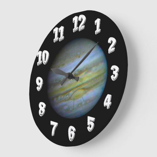 Planet Jupiter Große Wanduhr (Winkel)