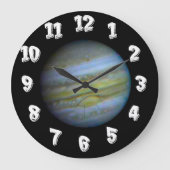 Planet Jupiter Große Wanduhr (Vorderseite)