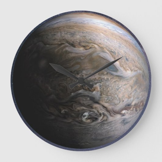 Planet Jupiter Große Wanduhr (Vorderseite)