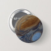 Planet Jupiter Großer Roter Platz Button (Vorne & Hinten)