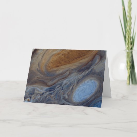 Planet Jupiter Großer Roter Platz Feiertagskarte (Vorderseite)