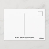 Planet Jupiter Großer Roter Platz Postkarte (Rückseite)