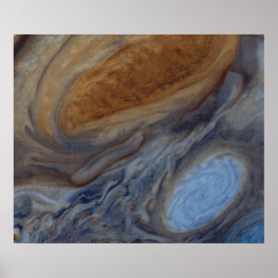 Planet Jupiter Groter Roter Fleck Poster