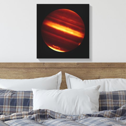 Planet Jupiter in Infrarotlicht Leinwanddruck (Insitu (Schlafzimmer))