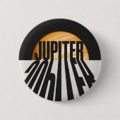 Planet Jupiter mit Schatten Button (Vorderseite)