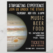 Planet Jupiter, Planetarium Eventwerbung Flyer (Vorne)