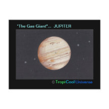 Planet JUPITER Postkarte