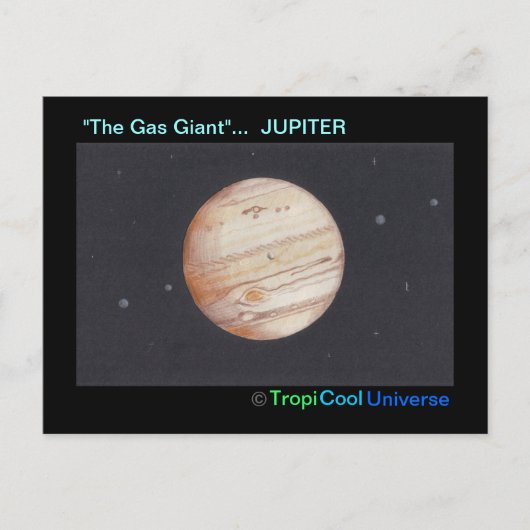 Planet JUPITER Postkarte (Vorderseite)