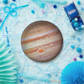 PLANET JUPITER - roter Stellenkopf auf Pappteller (Party)