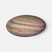 PLANET JUPITER - roter Stellenkopf auf Pappteller (Schrägansicht)