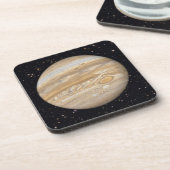 Planet Jupiter Starry Sky Getränkeuntersetzer (Linke Seite)