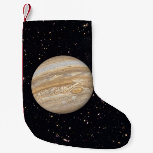 Planet Jupiter Starry Sky Kleiner Weihnachtsstrumpf (Vorderseite)