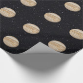 Planet Jupiter Starry Sky Wrapping Paper Geschenkpapier (Ecke)