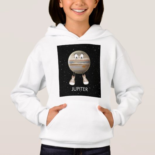 Planet Jupiter & Stars Hoodie (Vorderseite)