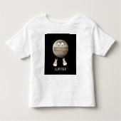 Planet Jupiter & Stars Kleinkind T-shirt (Vorderseite)