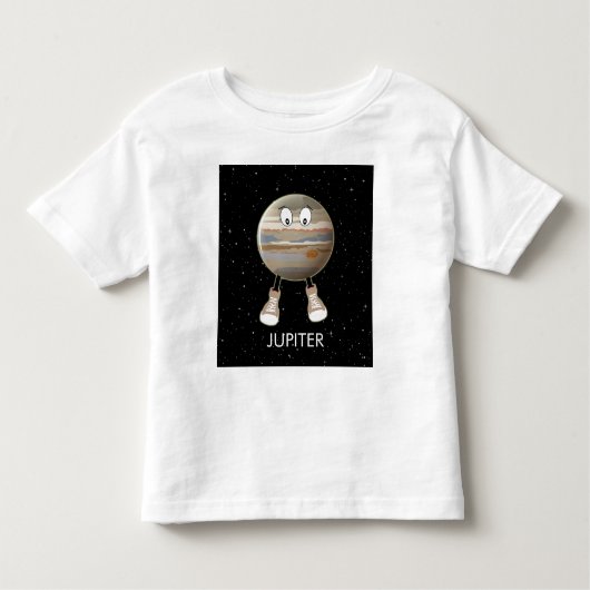 Planet Jupiter & Stars Kleinkind T-shirt (Vorderseite)