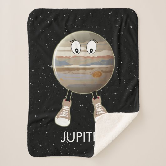 Planet Jupiter & Stars Sherpadecke (Vorderseite)