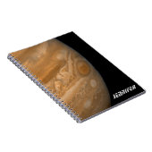 Planet Jupiter und der Große rote Fleck Notizblock (Rechte Seite)